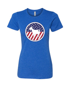 OneGoat Women's Short Sleeve - Stars and Stripes